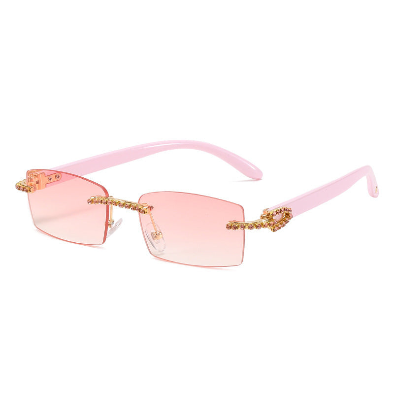 Trendy Diamond-cut Square Glasses