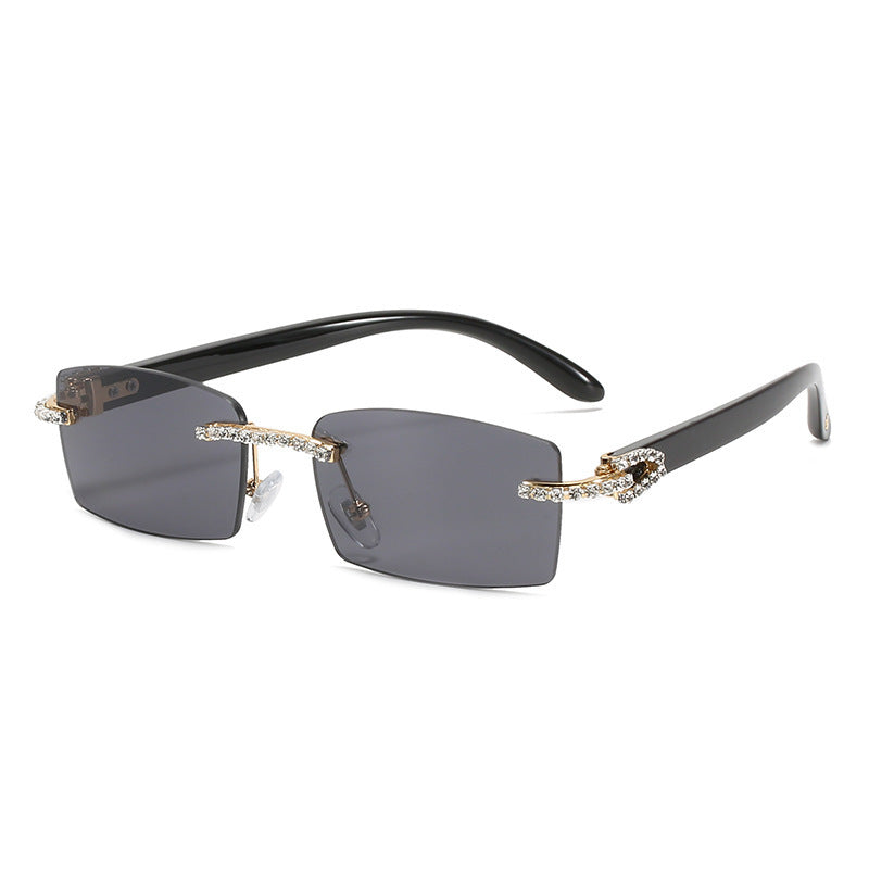 Trendy Diamond-cut Square Glasses