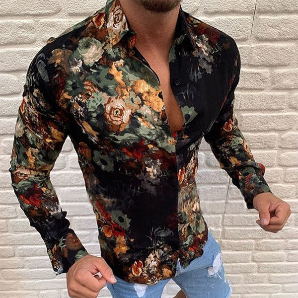 Casual Trendy Fashion Slim Shirt Men